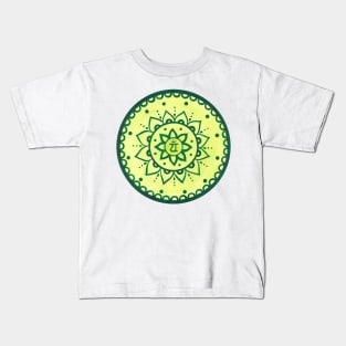 Mandala heart chakra Kids T-Shirt